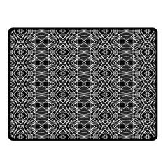 Black And White Ethnic Pattern Fleece Blanket (small) by dflcprints