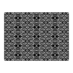 Black And White Ethnic Pattern Double Sided Flano Blanket (Mini)  35 x27  Blanket Front