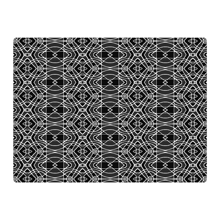 Black And White Ethnic Pattern Double Sided Flano Blanket (Mini) 