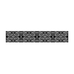 Black And White Ethnic Pattern Flano Scarf (mini) by dflcprints