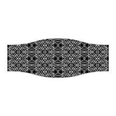 Black And White Ethnic Pattern Stretchable Headband by dflcprints