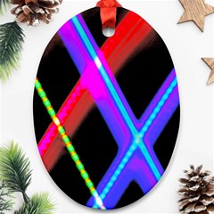 Xmas Light Paintings Ornament (oval) by Celenk