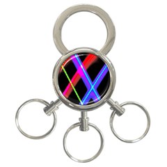 Xmas Light Paintings 3-ring Key Chains by Celenk