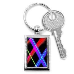 Xmas Light Paintings Key Chains (rectangle)  by Celenk