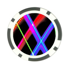 Xmas Light Paintings Poker Chip Card Guard by Celenk