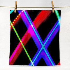 Xmas Light Paintings Face Towel by Celenk