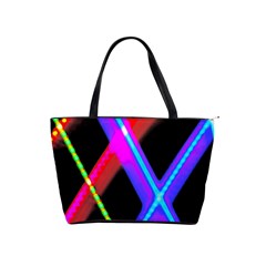 Xmas Light Paintings Shoulder Handbags by Celenk