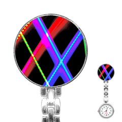 Xmas Light Paintings Stainless Steel Nurses Watch by Celenk