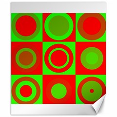 Redg Reen Christmas Background Canvas 8  X 10  by Celenk