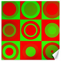 Redg Reen Christmas Background Canvas 12  X 12   by Celenk