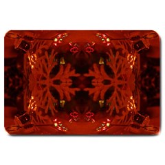 Red Abstract Large Doormat  by Celenk