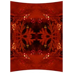 Red Abstract Back Support Cushion by Celenk