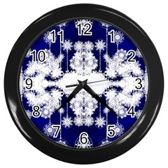 The Effect Of Light  Very Vivid Colours  Fragment Frame Pattern Wall Clocks (black) by Celenk