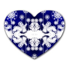 The Effect Of Light  Very Vivid Colours  Fragment Frame Pattern Heart Mousepads by Celenk