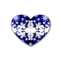 The Effect Of Light  Very Vivid Colours  Fragment Frame Pattern Rubber Coaster (heart)  by Celenk