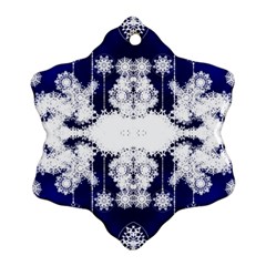 The Effect Of Light  Very Vivid Colours  Fragment Frame Pattern Snowflake Ornament (two Sides) by Celenk