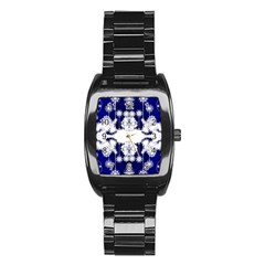 The Effect Of Light  Very Vivid Colours  Fragment Frame Pattern Stainless Steel Barrel Watch by Celenk