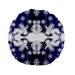 The Effect Of Light  Very Vivid Colours  Fragment Frame Pattern Standard 15  Premium Flano Round Cushions by Celenk