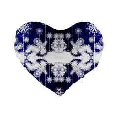 The Effect Of Light  Very Vivid Colours  Fragment Frame Pattern Standard 16  Premium Flano Heart Shape Cushions by Celenk