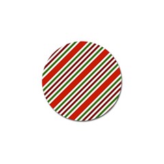 Christmas Color Stripes Golf Ball Marker by Celenk