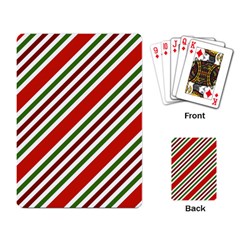 Christmas Color Stripes Playing Card by Celenk