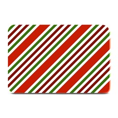 Christmas Color Stripes Plate Mats by Celenk