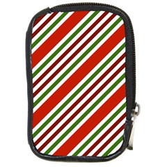 Christmas Color Stripes Compact Camera Cases by Celenk