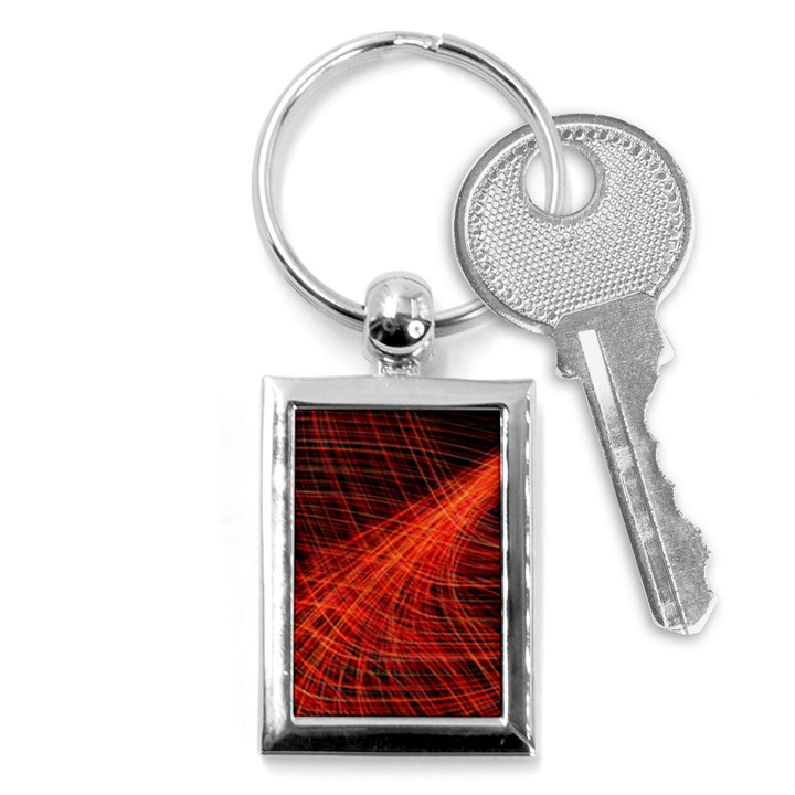 A Christmas Light Painting Key Chains (Rectangle) 