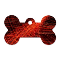 A Christmas Light Painting Dog Tag Bone (one Side) by Celenk