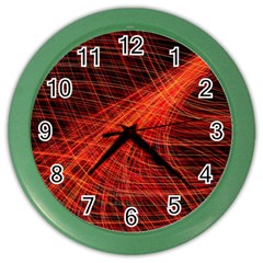 A Christmas Light Painting Color Wall Clocks by Celenk