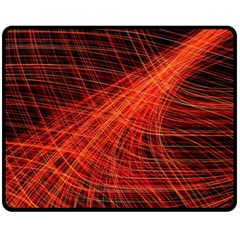 A Christmas Light Painting Fleece Blanket (medium)  by Celenk