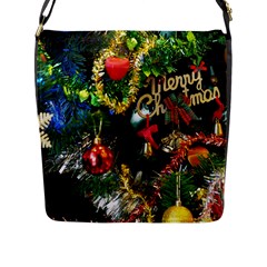 Decoration Christmas Celebration Gold Flap Messenger Bag (l) 