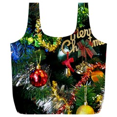 Decoration Christmas Celebration Gold Full Print Recycle Bags (l)  by Celenk