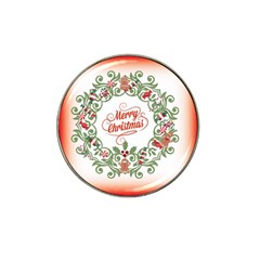 Merry Christmas Wreath Hat Clip Ball Marker (4 Pack) by Celenk