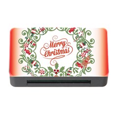 Merry Christmas Wreath Memory Card Reader With Cf by Celenk