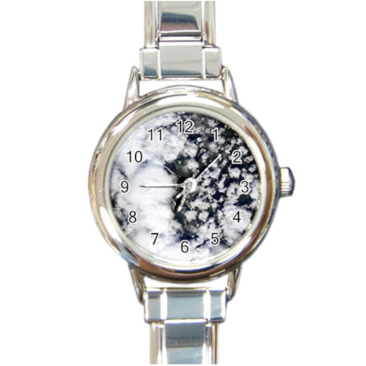 Earth Right Now Round Italian Charm Watch