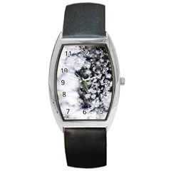 Earth Right Now Barrel Style Metal Watch by Celenk