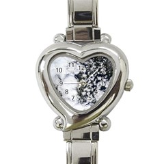 Earth Right Now Heart Italian Charm Watch by Celenk