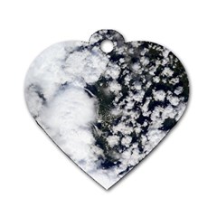 Earth Right Now Dog Tag Heart (one Side) by Celenk