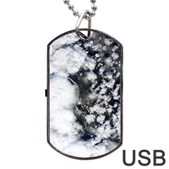 Earth Right Now Dog Tag Usb Flash (one Side) by Celenk