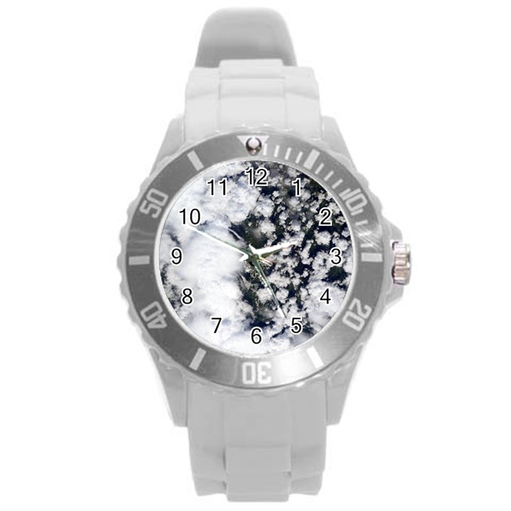 Earth Right Now Round Plastic Sport Watch (L)