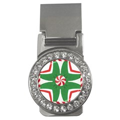 Candy Cane Kaleidoscope Money Clips (cz)  by Celenk