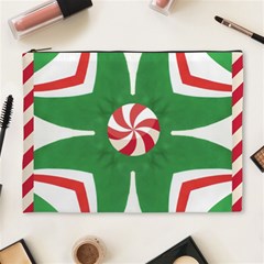 Candy Cane Kaleidoscope Cosmetic Bag (xl) by Celenk