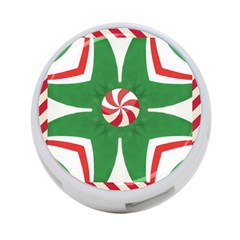 Candy Cane Kaleidoscope 4-port Usb Hub (two Sides)  by Celenk