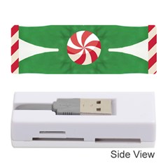 Candy Cane Kaleidoscope Memory Card Reader (stick)  by Celenk