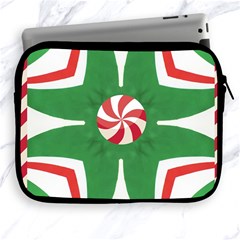 Candy Cane Kaleidoscope Apple Ipad 2/3/4 Zipper Cases by Celenk