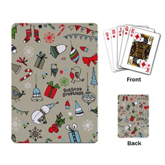 Beautiful Design Christmas Seamless Pattern Playing Card