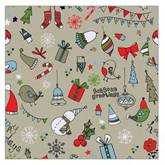 Beautiful Design Christmas Seamless Pattern Large Satin Scarf (square) by Celenk