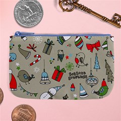 Beautiful Design Christmas Seamless Pattern Large Coin Purse by Celenk