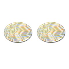 Art Abstract Colorful Colors Cufflinks (oval) by Celenk